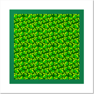 Green apple mesh Posters and Art